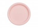 6 Assiettes en papier - rose clair - 23 cm