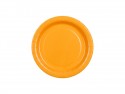 6 Assiettes en papier - orange clair - 18 cm