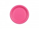 6 Assiettes en papier - rose foncé- 18 cm