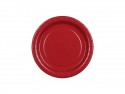 6 Assiettes en papier - rouge foncé- 18 cm