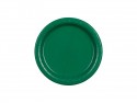 6 Assiettes en papier - vert foncé- 18 cm