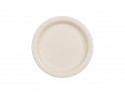 6 Assiettes en papier - beige - 18 cm