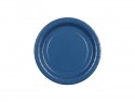 6 Assiettes en papier - bleu foncé- 18 cm