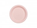 6 Assiettes en papier - rose clair - 18 cm