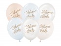6 Ballons 30 cm - Welcome Baby - mix bleu