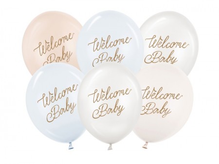 6 Ballons 30 cm - Welcome...