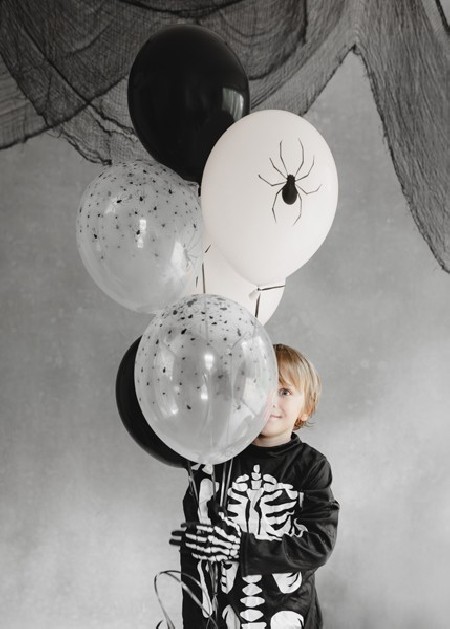 6 Ballons 30 cm - Araignées