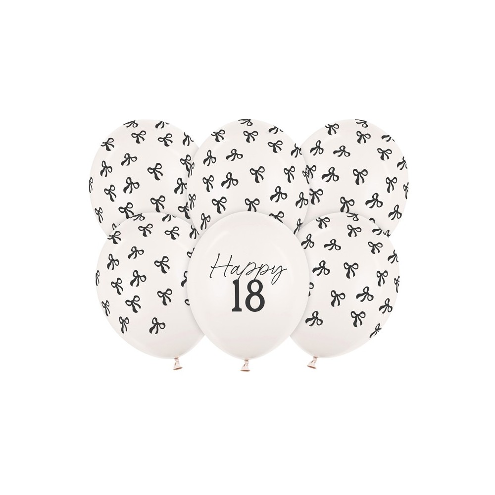 6 Ballons 30 cm - 18- Pastel Off -white