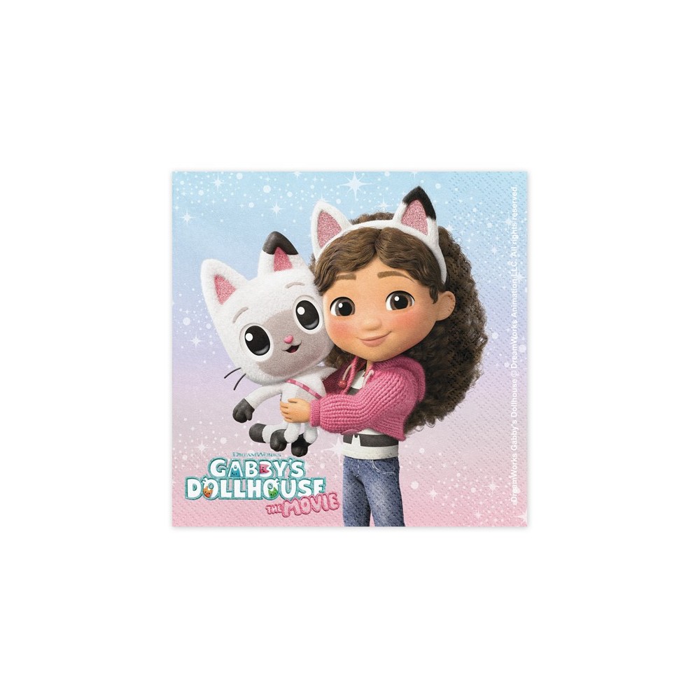 20 Serviettes en papier "Gabby et la maison magique"