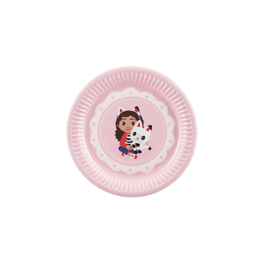 6 Assiettes en papier "Gabby et la maison magique"  - 18 cm