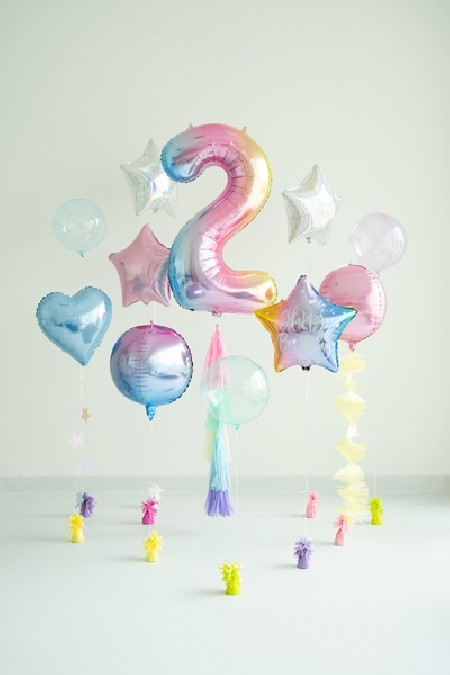 Ballon mylar chiffre ''2''-...