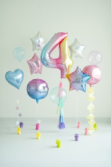 Ballon mylar chiffre ''4''-...