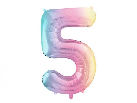 Ballon mylar chiffre ''5''-...