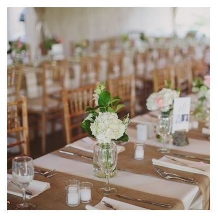 Chemin de table jute au mètre