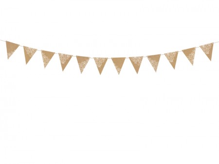Guirlande Drapeaux kraft,...