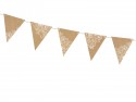 Guirlande Drapeaux kraft, 2,1 m