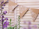 Guirlande Drapeaux kraft, 2,1 m