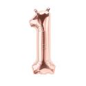 Ballon chiffre rose gold mylar - 40cm