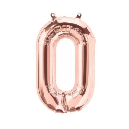 Ballon chiffre rose gold mylar - 40cm