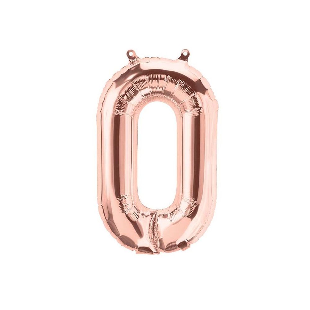Ballon chiffre rose gold mylar - 40cm